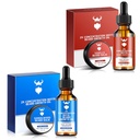 Sandalwood Barbă ulei de creștere cu 2X concentrație Biotină pentru bărbați și Vanilla Barbă ulei de creștere cu 2X concentrație Biotina pentru bărbați, Ingrediente naturale și grosimi faciale de creștere a părului
