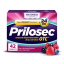 Prilosec OTC, Omeprazol cu eliberare întârziată 20mg, Acid Reductor, tratează frecvent arsuri în capul pieptului pentru 24 de ore de ajutor, toată ziua, toată noaptea*, Heartburn Medicine, 20mg, Wildberry Flavor, 42 comprimate