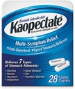 Kaopectate Multi-Symptom Anti-Diareal & Uset Stomac Reliever, 28 Caplete, Alb