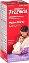 Tylenol pentru copii Suspensie orală Aroma de struguri 4 oz (Pachet de 8)