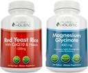 Pur Holistic Red Yeast Rice 1200mg cu CoQ10 & Niacin + Magneziu Glicinat 400mg - 120 capsule + 270 comprimate - Made in USA