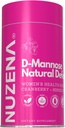 Nuzena D-Mannose + 1000mg cu Cranberry 150mg, Pachet de 60 Natural Defense Tract de suport capsule cu flori de Hibiscus 100mg și Dandelion Root 100mg Per Servire a 2 capsule