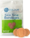 Tru-Culoare Skin Bandaje la fața locului ton, sac reutilizabil (50 Count) - Flexibil, rezistent la apă, FFAS-Free benzi adezive ajuta la protejarea Blistere, cosuri, Pokes - Olive