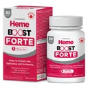 Hemeboost Forte 34.8 mg (696 mg Heme I fier) I 30 comprimate I supliment de fier natural de mare potenţă I absorbţie mare şi blând la nivelul stomacului I Pastile de fier pentru adulţi şi sigure pentru utilizare în sarcină