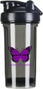 Cancer pancreatic Conștiință 18 Ounce Shaker Sticla Drink Mixer Leak-proof Proteina Shakes Masa de schimb Shakes sticle 500ML/18 Oz Black &-1-1