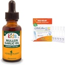 Herb Pharm Kids Mullein Usturoi ulei si Boiron ColdCalm Baby picături pentru simptome reci Ajutor, 1 Fl Oz și 30 Conte