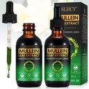 Mullein Extract de frunze picături pentru plămâni, 120ML natural Mullein frunze picături Suplimentul Lung Curățenie pentru Immun și de asistență pentru sănătate respiratorie pentru fumatori