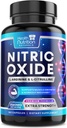 Oxid de azot Booster 2560 mg - Extra Putere L Arginină & Citrulină Supliment pentru bărbaţi şi femei - Premium musculare de susţinere Booster azotat - Natural Energy & Heart Health Support - 180 capsule