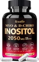 Bualle Myo-Inositol & D-Chiro Inositol Supliment (40:1) Amestec pentru a sprijini echilibrul hormonal pentru femei