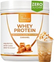 Whey Izolat Pulbere de proteine - praf de proteine carbohidrat scăzut pentru femei - îndulcit cu Stevia Whey Izolat Proteina pentru cresterea musculara - Natural Curățați Pulbere de proteine (Caramel, 15 Serviri)