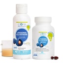 Nucleu Med Science Liposomal Glutatione Soft Gels & Liquid Supplement Bundle for Energy, Brain Health, Skin & Ficat Health