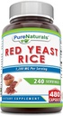 Naturale pure Red Yeast Rice 1200 Mg per Servire, Capsule Supliment 