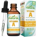 De ce nu naturale vitamina A picături 10000 UI - lichid retinil Palmitat cu ulei de cocos MCT, Vegan VIT un supliment pentru piele - 1 oz sublingual Tinctură