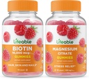 Biotina vie + Magneziu, Gume Bundle - Degustare mare, Suplimentul de vitamine, Gluten gratuit, OMG gratuit, Mestecabil
