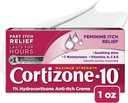 Cortizona 10 Putere maximă Feminine Itch Cream, 1% Hydrocortizon, 1 oz.