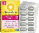 Reînnoirea capsulelor probiotice feminine de viață, susține vaginale, urinare, digestive și imune de sănătate, L. Rhamnosus GG, lactate, soia și gluten fără, 15 miliarde CFU, 60 Conte