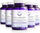 Relumins 1650 mg L-Glutathione Complex cu acid hialuronic, acid alfa lipoic, Rose HIPS, vitamina E & Riboflavină, suport antioxidant, Hydration piele & Wellness, Made in USA 90 capsule x 5 sticle