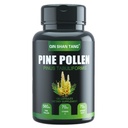 Pine Polen Supliment wtih Ginger Root and Vitamina C, 99% Cracked Cell Wall,120 Veggie Capsule,Focus & Imbunatatire imuna pentru femei si barbati