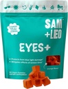 SAM+LEO ochi. Copii Gummy Vitamine - Toate naturale, Vegan ochi vitamine pentru copii si adolescenti - Vitamina A, zinc, luteina si zeaxathin Gummies - Orange Flavor - 60/ct