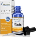 Picături lichide Niacin realizate în Statele Unite ale Americii - Supliment vitamina B3 - 500% DV per Serving - 36 Serviri pe container - Mare pentru bărbați, femei, copii - Vitamina Vegan B7 lichid - Marimile vrac, de asemenea, disponibile