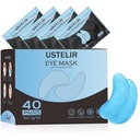 Sub patch-uri ochi, 40 perechi ochi masca pentru cercuri întunecate, ochi pufos, saci sub ochi, riduri, ochi masca patch-uri cu acid hialuronic, ochi tratament de îngrijire a pielii pentru bărbați și femei cadou