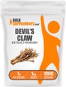 BulkSupplements.com Devil's Claw extract Powder - from Devil's Claw Root, Herbal Supplement - Vegan & Gluten Free, 1g per Serving, 1kg (2,2 lbs) (Pachet de 1)
