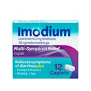 Imodium Multi-Simptom Relief Caplets, Loperamidă Hydrochloride & Simeticone Anti-Diareal Medicine for Relief of Diaree, Gas, Bloating, Crampe & Pressure, HSA/FSA eligibile, 12 ct