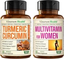 Curcumină cu extract de piper negru și multivitamine pentru femei