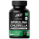 Chlorella Spirulina Powder Capsule 3000 mg de BMAA Free Purest Blue Green Algae - Cel mai bun naturale dezintoxicare crud Vegan vitamine Proteine Green Superfood - Made in USA