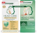 Excedrin Head Care Proactiv Health Dietary Supplement - 110 Conte și îngrijire cap Replenish Plus Focus Drink Mix din 24 Pachete Convenience Pack