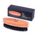ZEUS Barbă de buzunar și mustață Perie pentru bărbați, Dimensiune de călătorie Grooming instrument cu bristles moale de păr Boar pentru stilling barbă și detangling (Made în Germania) N92