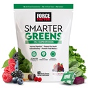 Force FACTOR Greens mai inteligente Superfood Chews, Verzi și Superfoods cu Probiotice, Antioxidanți, și Fibră, Greens Supliment pentru a sprijini Digestion, Nitric oxid, și energie, 60 Chews moale