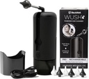 Wush Pro de Black Wolf- Deluxe apă de curățare urechi- Setările electrice triple Jet Stream 3 presiune pentru Build de ceară ureche- Kit de îndepărtare a urechii - Resistant de apă USB Reîncărcabil