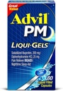 Advil PM Ibuprofen 200 mg Liqui-Gels 80 ea (Pachet de 4)