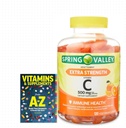 Spring Valley Putere suplimentara Vitamina C, 500 mg gume vegetariene, 120 Conte + Ghid mai bun Vitamine Suplimente Rezerva gratuit nu poate fi vândut separat