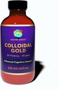 Clinica Terra ® Aur coloidal - 2X concentrat 40 ppm, 8 fl oz Sticla Amber pentru imbunatatirea sanatatii creierului si suport cognitiv