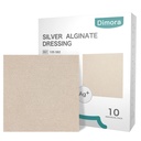 Dimora Upgrade 10 Packs Silver Antibacterian Alginate Pad-uri de dressing rana, Tiagaz steril non-stick, Absort ridicat & confortabil,4' x 4' patch-uri