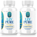 laboratoare de rigoare - LivPure Powered by Nature - Formula avansată - Pure Supplement Dietary for Liver Support, Extra Putere, Vegan, Pilule funcţionale hepatice (120 capsule)