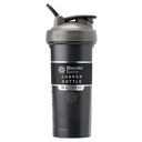 BlenderBottle Classic V2 Shaker Sticla Perfect pentru Shake-uri de proteine și Pre Workout, 28-Ounce, gri/negru, negru umbra