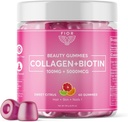 FIOR 60 ct Biotin şi Suplimente Colagen. Cele mai bune vitamine Colagen & Biotin pentru piele de par si unghii. Colagen Gumies & Biotin Gummies sunt piele de par si unghii Vitamine de frumusete Gume.
