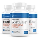 SciatiEase Sciatic Nerve Health Supplement - Nervi suport Formula cu AlphaPalm, Pea, Vitamina B Complex, Alpha Acid lipoic 300mg - 3 flacoane