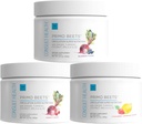 Consultați sănătate Primo Beets Beet Root Powder Drink Mix cu nitrați, Daily Circulation Support with Ginger and Turmeric, 3 Pack of Flavors, Cherry, Blueberry and Strawberry Lemonade 6.5 oz Fiecare