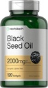 Horbaach Black Seed Seed Ulei de ulei rece presat Softgel Capsulele 