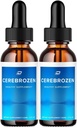 Crize de urechi Cerebrozen Tinitus - Cerebrozen 24, picături de lichid Cerebrozen, Recenzii Cerebrozen, picături de Cerebrozen pentru ameliorarea urechii (2 ambalaj - 120 ML)
