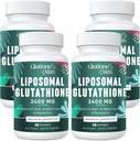 8-in-1 Liposomal Glutatione 2400 MG, înaltă absorbţie antioxidant Formula 