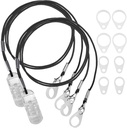 Clipuri de asistenţă auditivă MEDca - Deţinătorul de protecţie cu Cord Anti Lost Lanyard - Frânghie cu Loops şi Clip şi Clip de securitate Ideal pentru spatele urechii SIDA şi amplificatoare de sunet personale, (Pachet de 2)