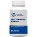 NSK-SD Nattokinază - Suport cardiovascular - Supliment potenţial ridicat Nattokinază - Optimizează circulaţia, Non-GMO, Vegetarian, JHFA & JNKA Recunoscut - 60 Ct