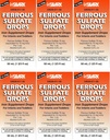 Ferous picaturi Supliment de fier Peppermint Flavor Generic pentru Enfamil Fer-In-Sol picaturi suplimentare de fier pentru sugari, Copii & copii picurator de măsurare incluse 50 ml pe flacon de 6
