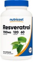 Nutricost Resveratrol 700mg, 120 capsule - Vegan, Gluten gratuit, non-GMO