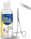 Pulbere de ureche pentru câini jumulirea, Dog tratament de infecţie a urechii cu 5.5 pensete de inch Curbed,Removal ureche pulbere de păr, Soothes mâncărime urechi şi scuti Scratching
